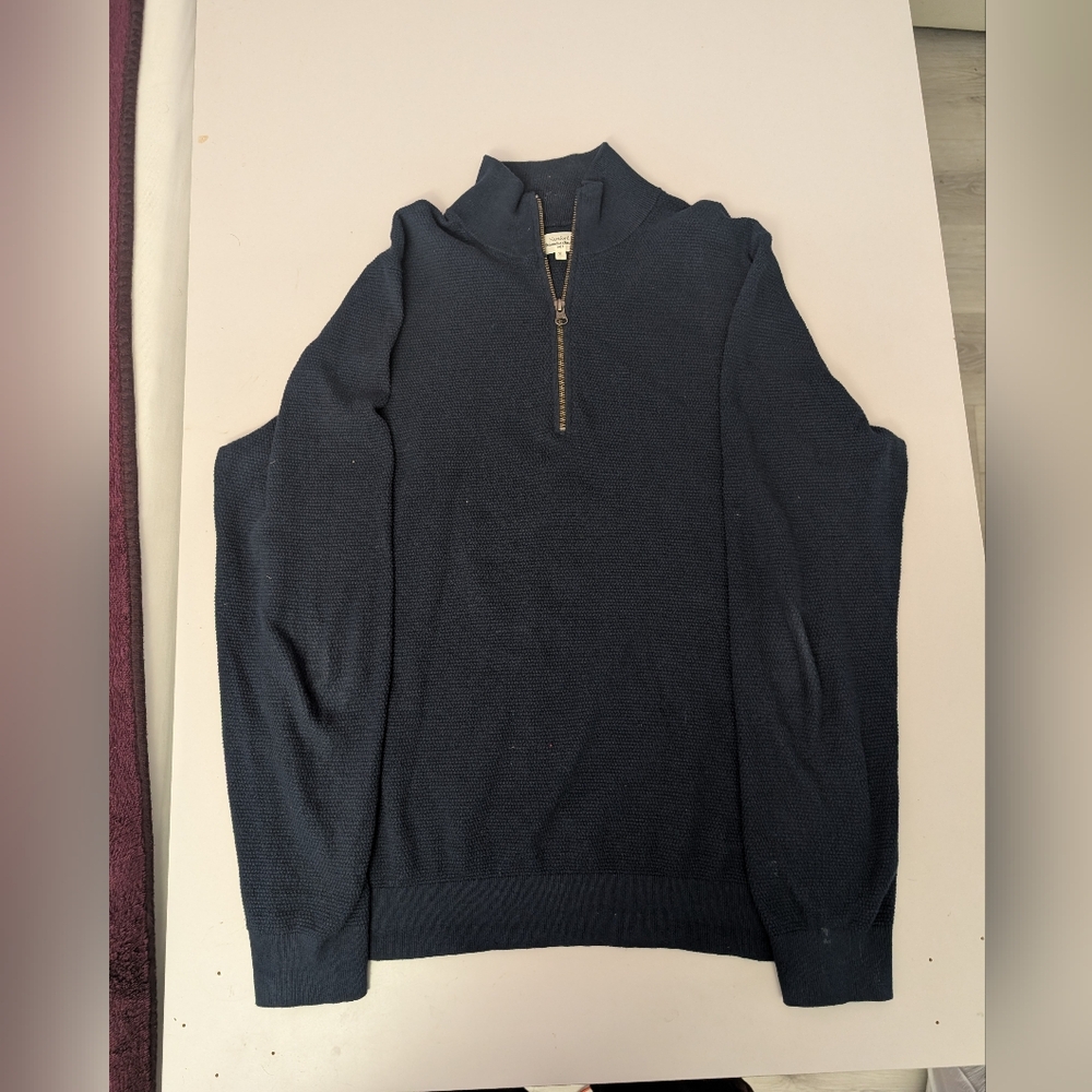 Hartford alternative 1979 Men's Navy Zip-Up Sweater